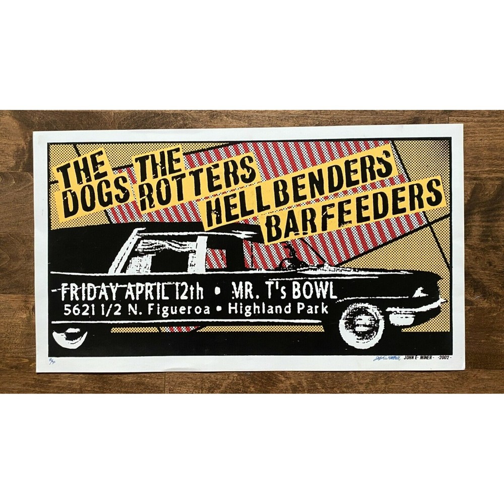 John Miner Print Signed Numbered Dogs, Rotters, Hellbenders Barfeeders 2002 (13)